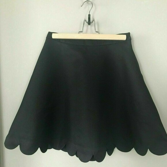 English Factory Black Scalloped Hem Skirt - Picture 2 of 3